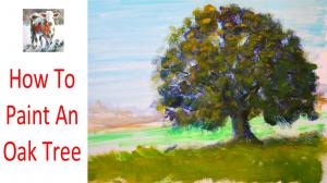 The Sunday Art Show - Oak Tree Painting Tutorial - Real Time